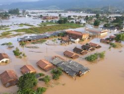 Hujan Lebat Sebabkan Banjir di Kota di Brazil Selatan