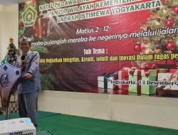 Bimas Kristen Yogyakarta Gelar Natal Dengan Tema Maka Pulanglah Mereka ke Negerinya Melalui Jalan Lain