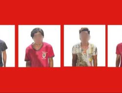 Empat Pencuri TBS Sawit Milik Perusahaan Ditangkap Polisi di Sekadau