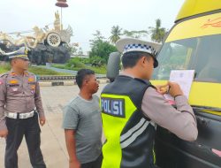 Hari ke-4 OKK 2023, 100 Lembar Surat Teguran Diberikan Pada Pelanggar Oleh Satlantas Polres Tubaba