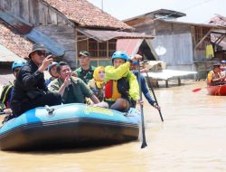 Gubernur Sumsel Herman Deru Tinjau Langsung Banjir di Muara Kelingi