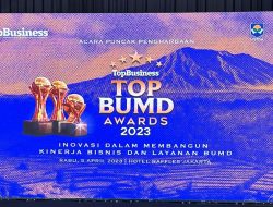 Lagi, BUMD PT Sriwijaya Mandiri Sumsel Mendapat TOP BUMD 2023