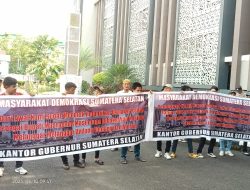 MDSS Datangi Kantor Gubernur Sumsel, Ini Tuntutannya