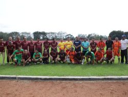 Wabup Asahan Ikut Senam dan Laga Sepakbola