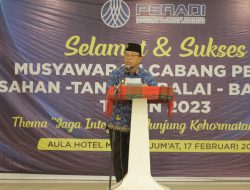 Pesan Sekda Kabupaten Asahan Saat Muscab DPC Peradi Kabupaten Asahan