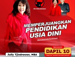 Berkat Dukungan dari Keluarga, Jully Tjindrawan Mantap Jadi Caleg PDIP Dapil 10 Jakbar 