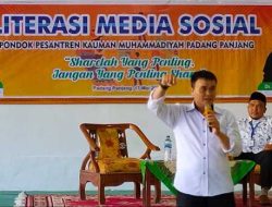 Bekali Santri Bijak Bermedsos, Pontren Kauman Sosialisasi UU ITE Bersama Polres Padang Panjang