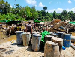 Razia Tambang Emas Ilegal di Sekayam  Sanggau Tidak  Ditemukan Pekerja, Polisi Sita Peralatan Kerja