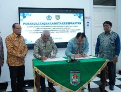 Penandatanganan Nota Kesepakatan  Kanwil Ditjen Perbendaharaan Provsu dengan Pemkab Asahan