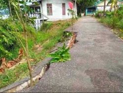 Dua Lokasi di Kabupaten Sanggau, Kalbar Terjadi Tanah Retak