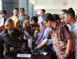 Polres Kuansing Musnahkan 179,19 Gram Narkoba