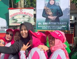 Bacaleg PKB Dapil Banyuasin dr Sri Fitri Yanti Gelar Senam Sehat Bersama Ratusan Emak-Emak