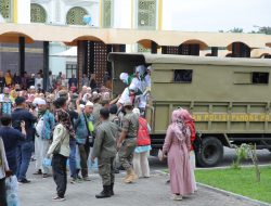 Pemkab Asahan Sambut Hangat 282 Jamaah Haji Kloter 3 Di Mesjid Agung H. Bakrie Kisaran
