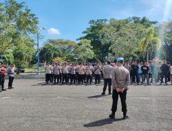 Jaga Kondusivitas Pelantikan Kades, 161 Personil Polres Lampura Diterjunkan