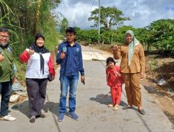 Desa Tunggul Bute Bangun Jalan Lingkar Gunakan Dana Desa Guna Tunjang Perekonomian Warga