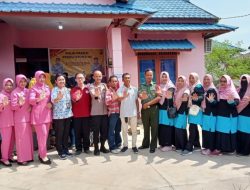 Momen Kebersamaan saat Kapolsek Sungai Kunyit Launching Program Polri Presisi Peduli Stunting