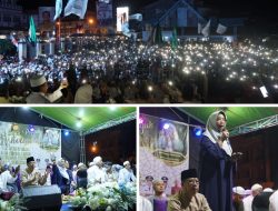 Sungai Pinyuh Bersholawat Dihadiri Ribuan Umat, Ini Harapan dan Doa Bupati Erlina