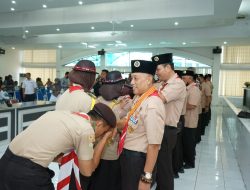 Asisten Pemerintahan dan Kesejahteraan Rakyat Pemkab Asahan Lepas Peserta Raimuna Nasional ke XII