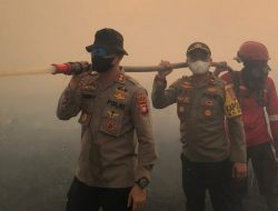 Kapolres Ketapang Pimpin Operasi Pemadaman Gabungan Karhutla