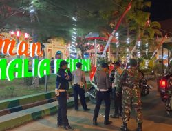 Polres Mempawah Pimpin Patroli Gabungan, Masyarakat Diberikan Edukasi Harkamtibmas