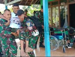 Yonif Raider 301 /Prabu Kian Santang Berikan Kursi Roda untuk Veteran RI
