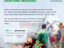 BAZNAS Buka Donasi Bantuan Korban Jembatan Gantung Sekadau