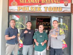 Kedua Tangan pun Diborgol, Usai Nekad Mencuri Kotak Amal Masjid Miftahul Huda Toho