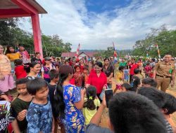 Karolin Rayakan Pesta Rakyat bersama Masyarakat Desa Rasan Landak