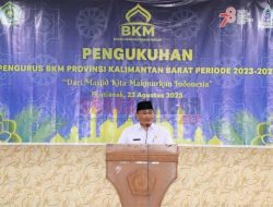 Pengurus BKM Kalbar Dikukuhkan, Muhajirin Yanis Minta Jaga Masjid dari Politisasi