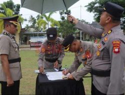 Polres Singkawang Gelar Serah Terima Pejabat Utama, Tiga Wajah Baru