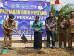 Bupati Sekadau Letakkan Batu Pertama Pembangunan Gedung PAUD Permataku