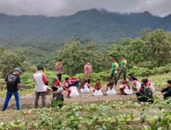 Satgas Pamtas Ajarkan Pertanian dan Perkebunan kepada Pelajar di Perbatasan RI-Malaysia