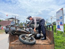 Laka Lantas di KM 7 Jalan Sekadau- Sanggau, Pengendara Motor Meninggal Dunia