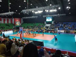 Keseruan Pertandingan Bola Voli Putra Memperebutkan Juara 3 dan 4, Bali Memenangkan Duel Sengit