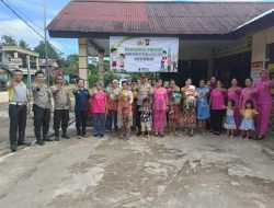 Cegah Stunting, Polsek Menyuke Landak Gelar Posyandu Presisi
