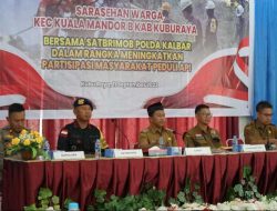 Satbrimob Polda Kalbar Sosialisasi Pencegahan Karhutla di Kubu Raya