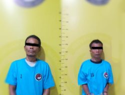 Asyik Nyabu Didalam Kamar Mandi, 2 Pria Diringkus Unit Reskrim Polsek Air Joman Asahan