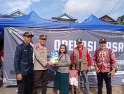 Polsek Sengah Temila Amankan Operasi Pasar Murah di Pahauman