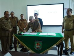 Penandatanganan NPHD Antara Pemda Asahan dengan Bawaslu Asahan