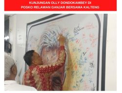 Kunjungi Posko Relawan GBK, Olly Dondokambey Beri Apresiasi Gedung PDI Perjuangan Palangka Raya