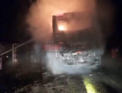 Bus Damri Terbakar di Sanggau, Penumpang Berhamburan Selamatkan Diri