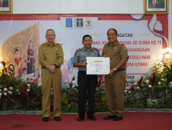 Pemkab Asahan Terima Penghargaan Kabupaten Peduli HAM Provsu