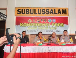 Kapolres Subulussalam AKBP Yhogi Hadisetiawan: Laka Lantas Tahun 2023 Meningkat, Bidang Reserse Menurun