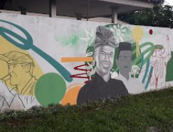 Pecinta Mural Lombok Dukungan Pasangan Capres Ganjar-Mahfud