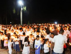 Dukungan Massa untuk Yesa: Aksi 1.000 Lilin Gelar di Tiga Kecamatan Ketapang