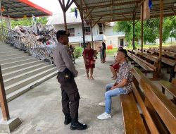 Ops Lilin Kapuas 2023, Polisi di Kabupaten Landak Patroli Preventif Amankan Gereja