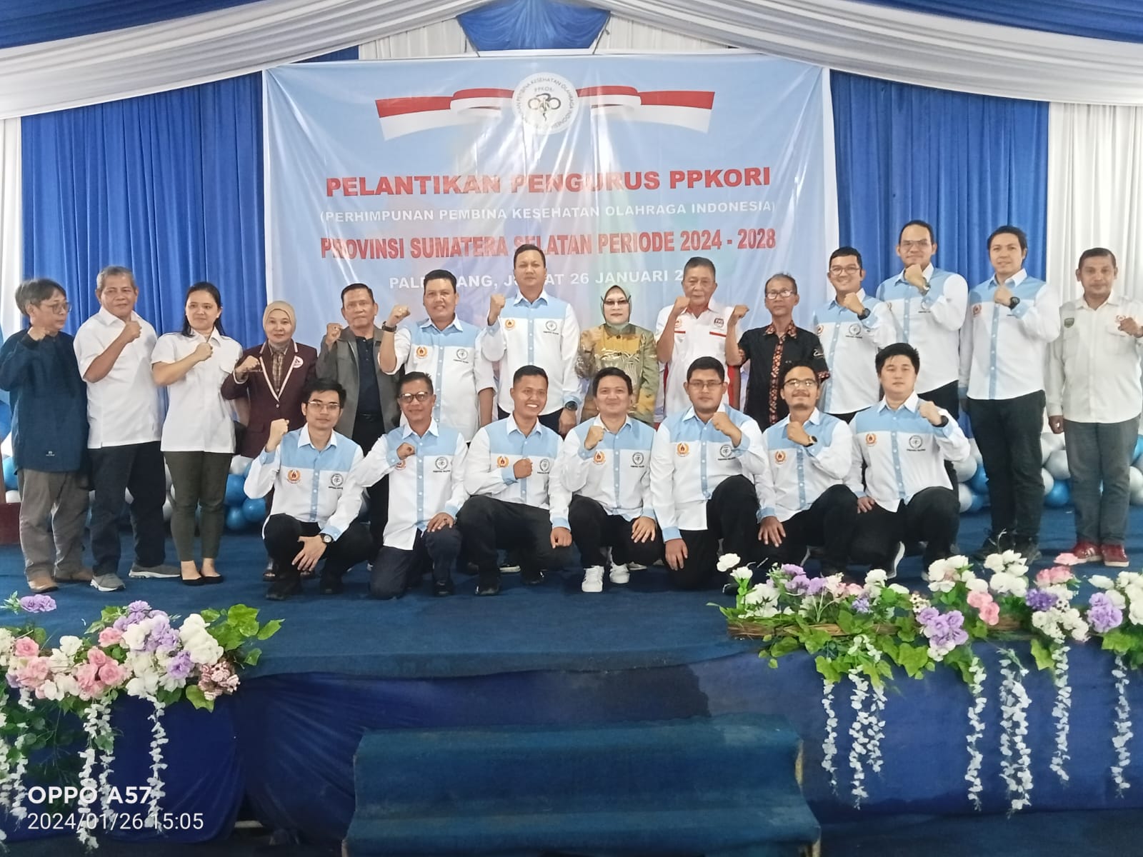 Pelantikan Pengurus PPKORI Sumsel yang digelar di gedung Recons Medical Gym Palembang (SuaraIndo.id/Nisa)