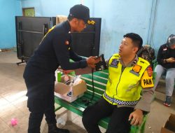 Pasca Pencoblosan Pilpres, Satgas Ban Ops Subsatgas Dokkes Polres PALI Periksa Kesehatan Petugas TPS dan Panitia Pemilu di Wilkum Kabupaten PALI