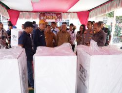 Jelang H- 1, Forkopimda Asahan Tinjau Pendistribusian Logistik Pemilu 2024 di Kecamatan Simpang Empat