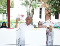 Bupati Asahan Lakukan Pencoblosan Pemilu 2024